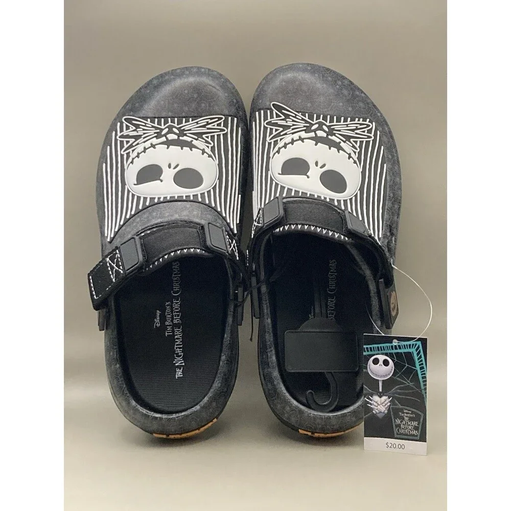 Disney Nightmare Before Christmas Black Clogs Sandals Shoes Size 9